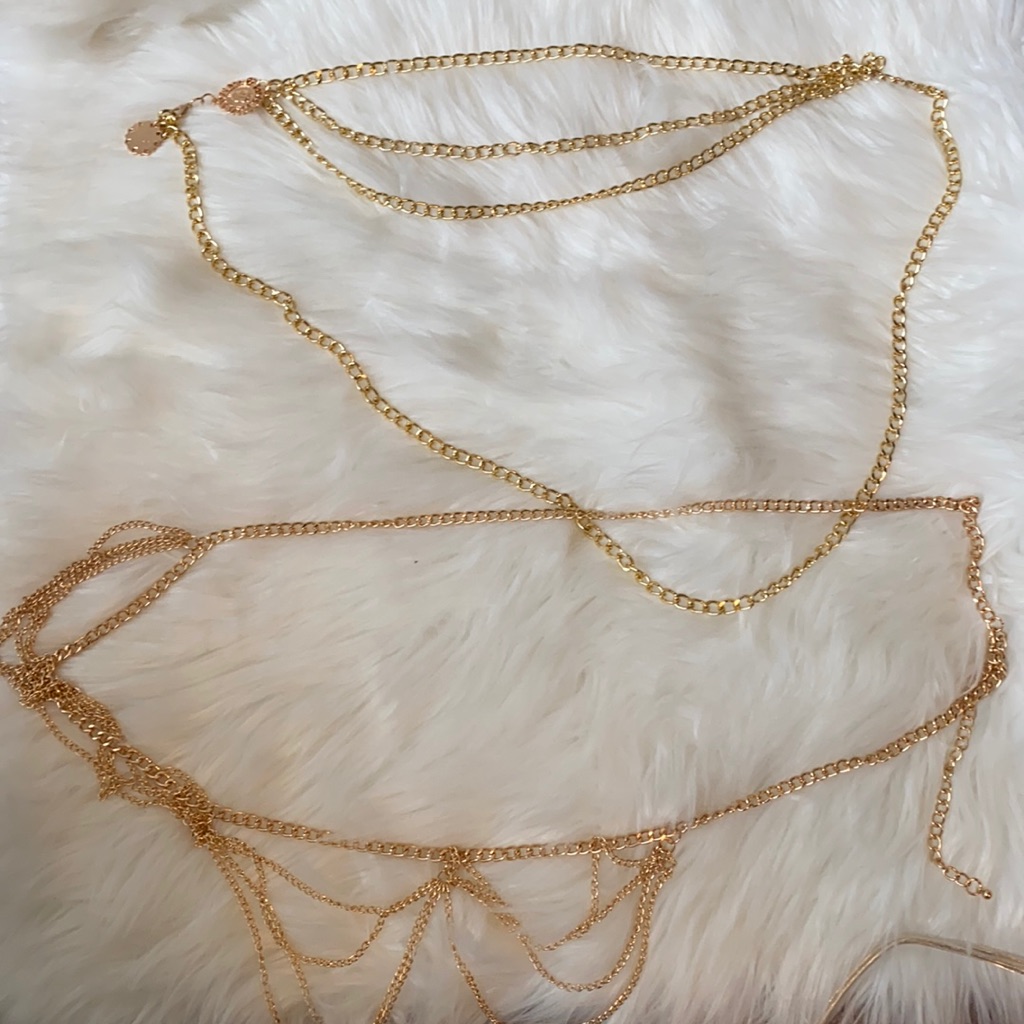 Gold Belly Chains 2
